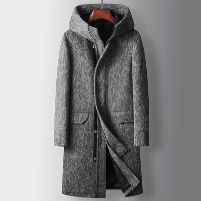 Vespero Lungo – Hooded Wool Overcoat