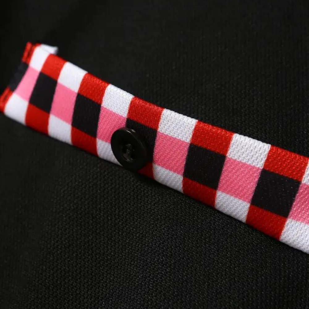 Avencea - Long Sleeve Polo Shirt with Collar