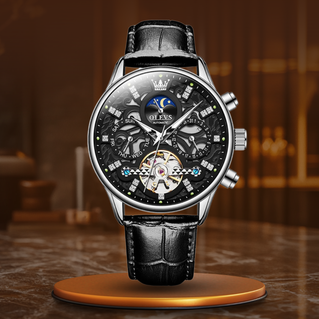 Mechanical Automatic Watch with Leather Strap™
