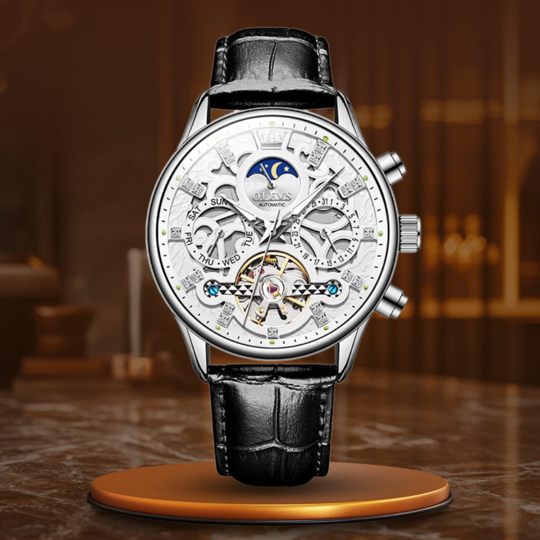 Mechanical Automatic Watch with Leather Strap™