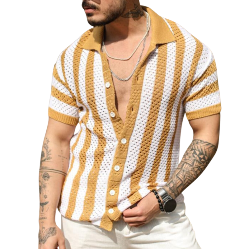 Vinthentic Lucca Men's Knitted Button-up