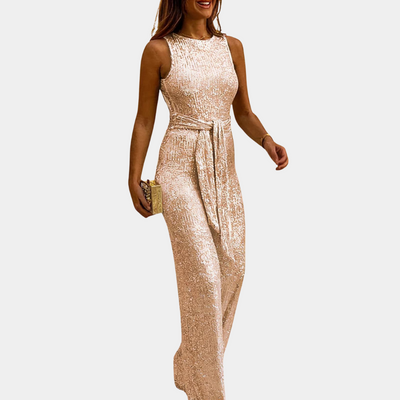Avencea - Elegant glitter jumpsuit for women
