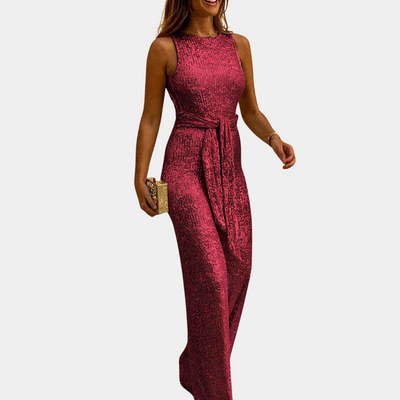 Avencea - Elegant glitter jumpsuit for women