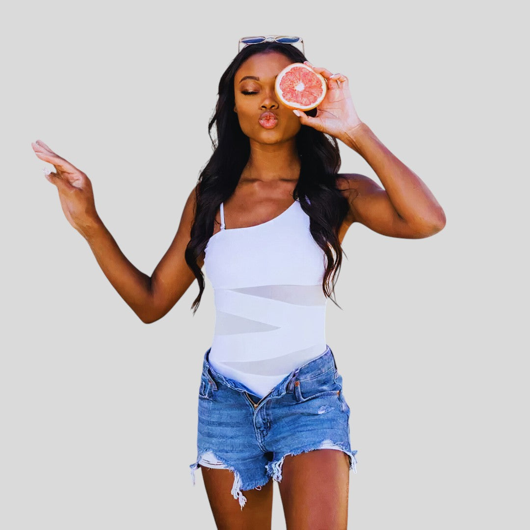 Lauren | Chic Asymmetrical Swimsuit