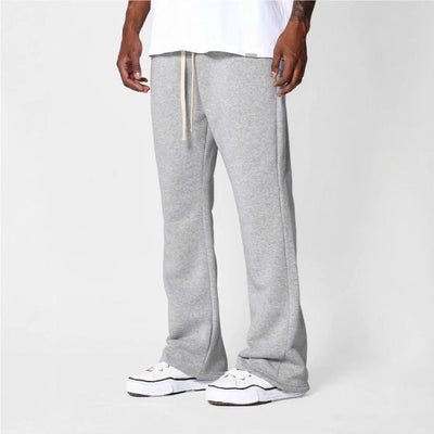 Men’s Sweatpants – Cotton Fleece – Relaxed Fit – Flared Leg – Drawstring Waist