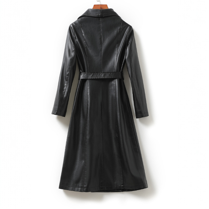 Chelsea Sheepskin Leather Trench Coat
