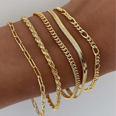 Ellis Renner Bracelet Set | Gold 16k