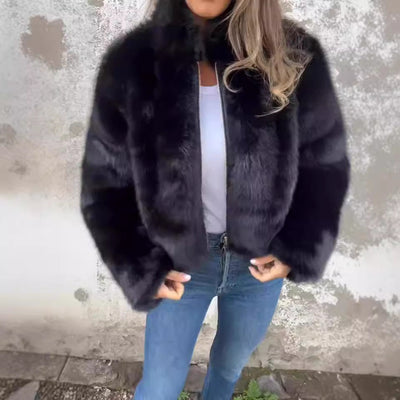NORTHLINE STUDIO | LUXE FAUX-FUR ZIP JACKET