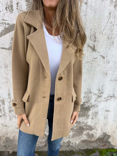 Noelle™ | Relaxed Wool-Blend Coat