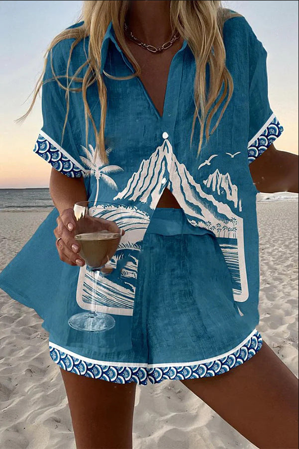 Emily | Mount Fuji Linen Set