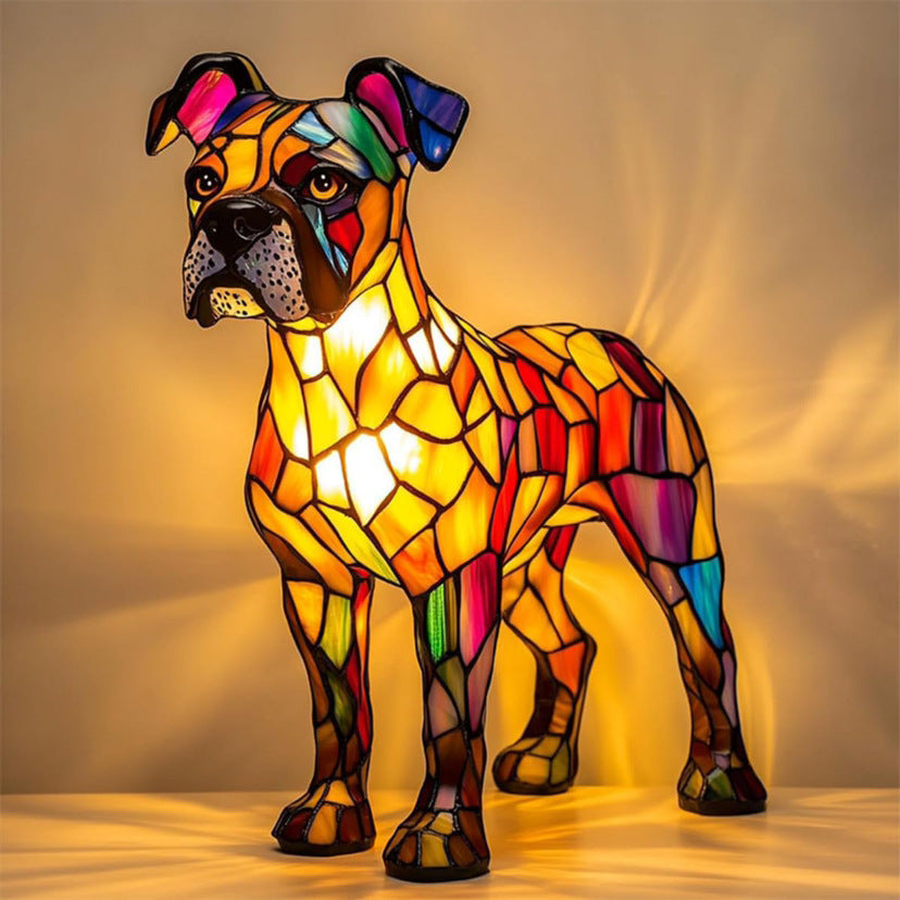 Tyson | Colorful Glass Magic Lamp for Dogs