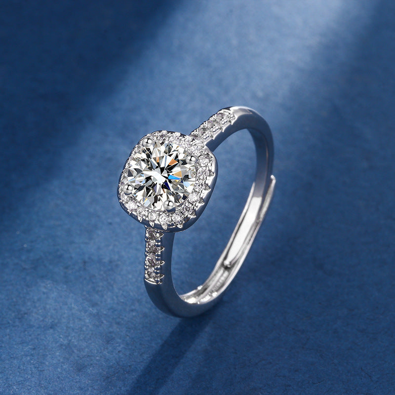 Aria Square Radiant Set | White Gold 16k