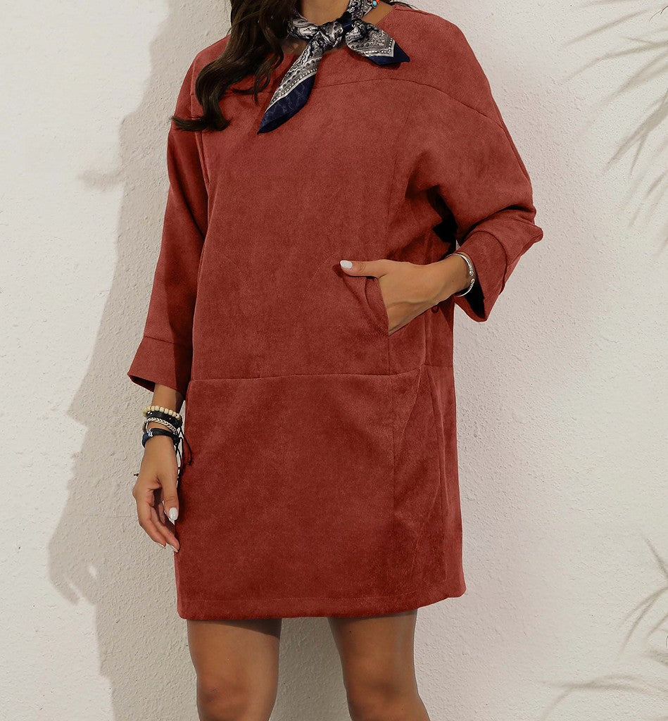 Avencea - Corduroy Dress - Retro Design