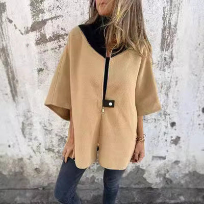 Avoria™ | Soft Relaxed Fit Cape Jacket