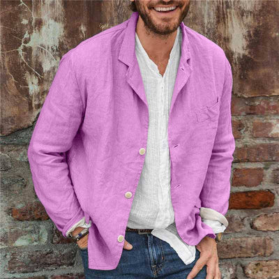 Men’s Blazer – Relaxed Fit – Long Sleeve Casual Lightweight