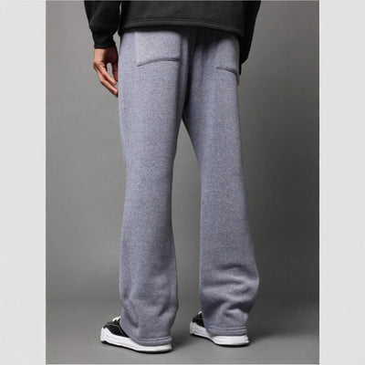 Men’s Sweatpants – Cotton Fleece – Relaxed Fit – Flared Leg – Drawstring Waist