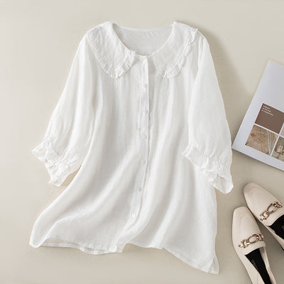 ELLA LINEN BLOUSE