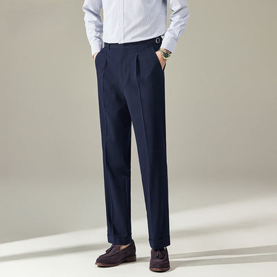Men’s Tailored Trousers – Flat Front – Straight Leg Formal Fit