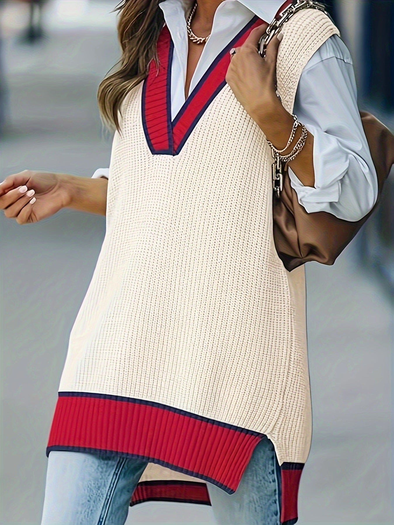 Colette™ | Colourblock Knit Vest