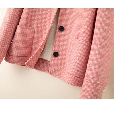 Regina Wool Houndstooth Jacket