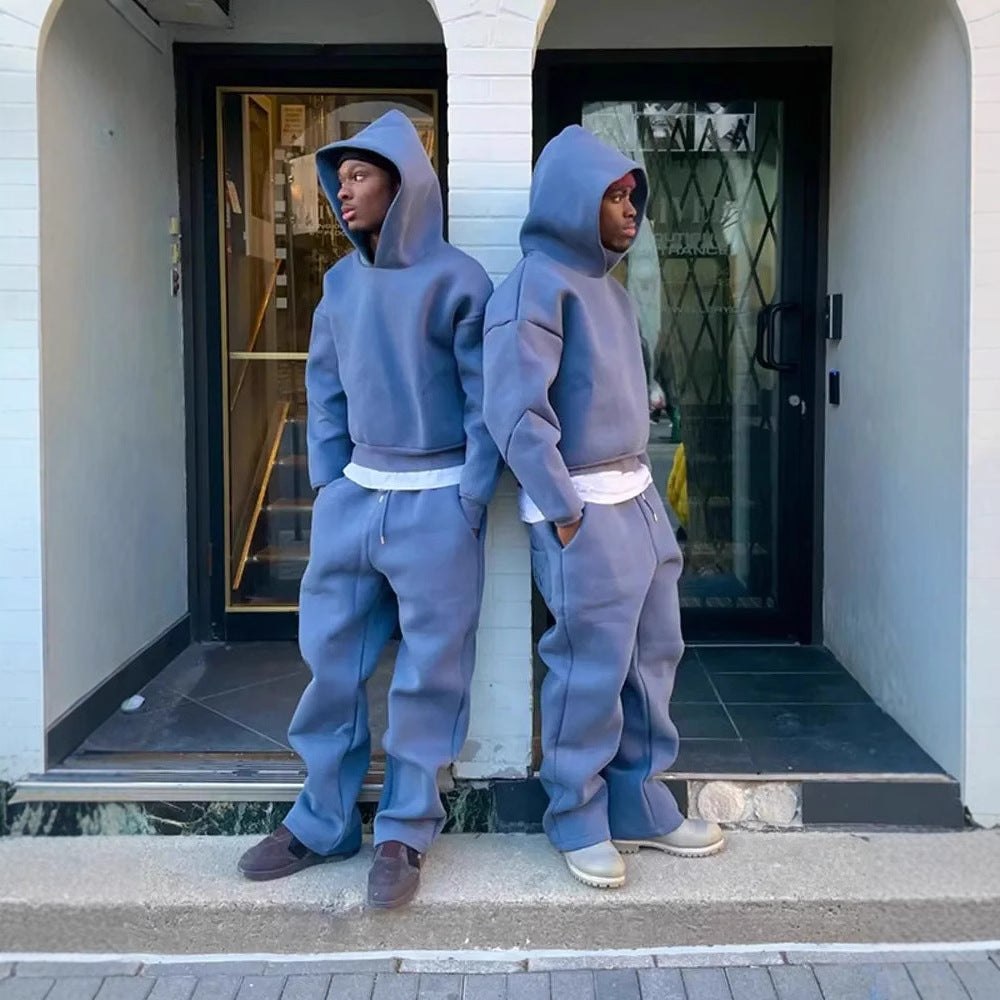 Unisex Hoodie and Sweatpants Set – Cotton Blend – Oversized Fit – Lounge Wear