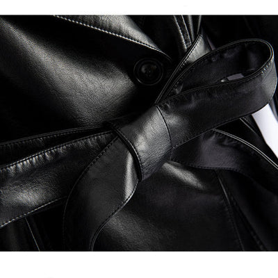 Brooklyn Leather Trench Coat