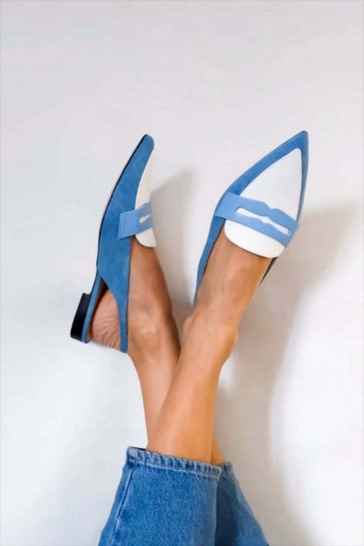 NORTHLINE STUDIO | BLUE SLINGBACK LOAFERS