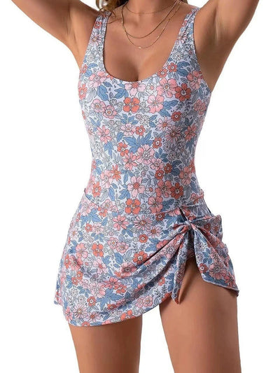 Coastal Charm Ruched Swimsuit Skirt