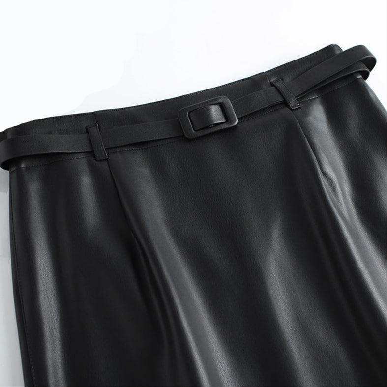 Diana Leather Pencil Skirt