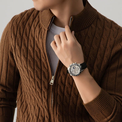 Sterling Wool Zip-Up Cardigan