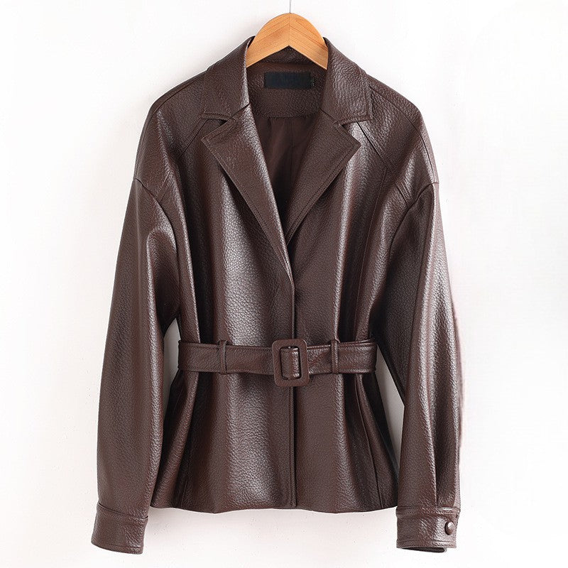 Loren '70s Sheepskin Leather Jacket