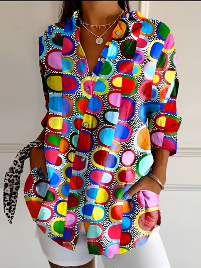 Eva™ | Colorful and Refined Blouse