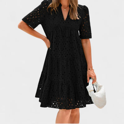 MADELINE | EYELET TIERED DRESS