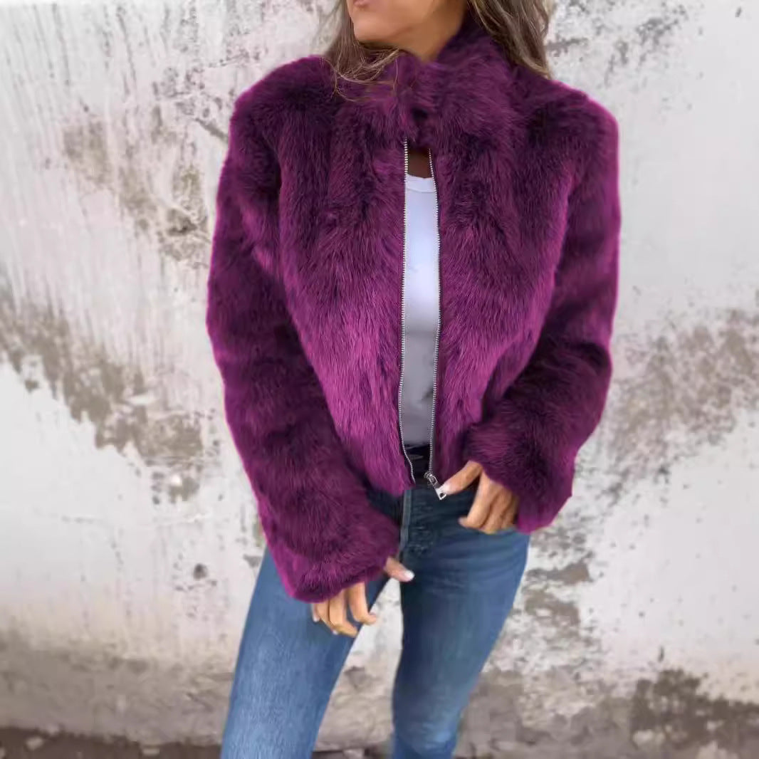 NORTHLINE STUDIO | LUXE FAUX-FUR ZIP JACKET
