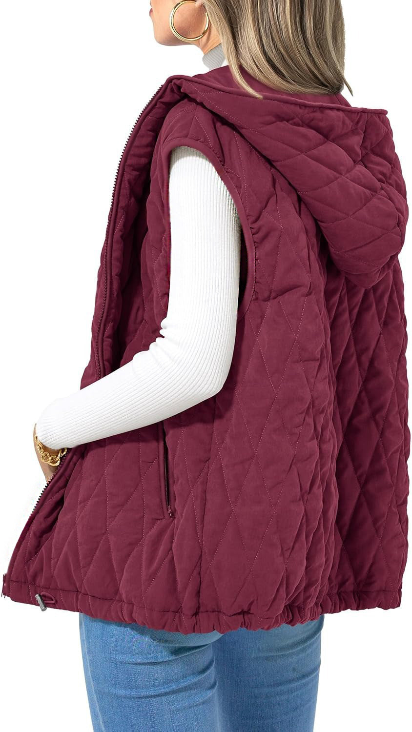 Marcelline™ | Quilted Hooded Vest