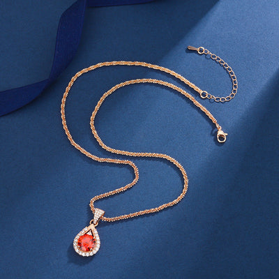 Crimson Champagne Set | Rose Gold 14k