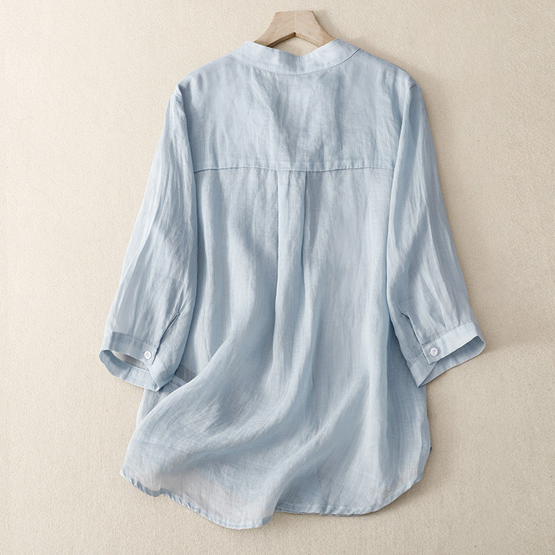 TAMAR LINEN BLOUSE