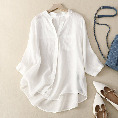 TAMAR LINEN BLOUSE