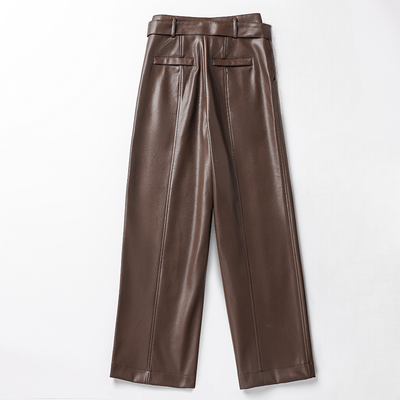 Serrano Belted Leather Pants