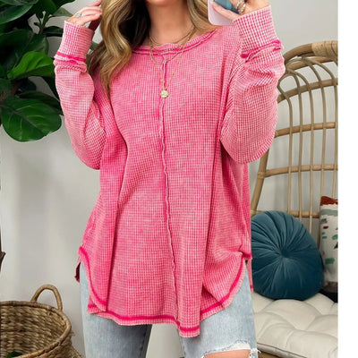 Elora™ | Effortless Crewneck Washed Top