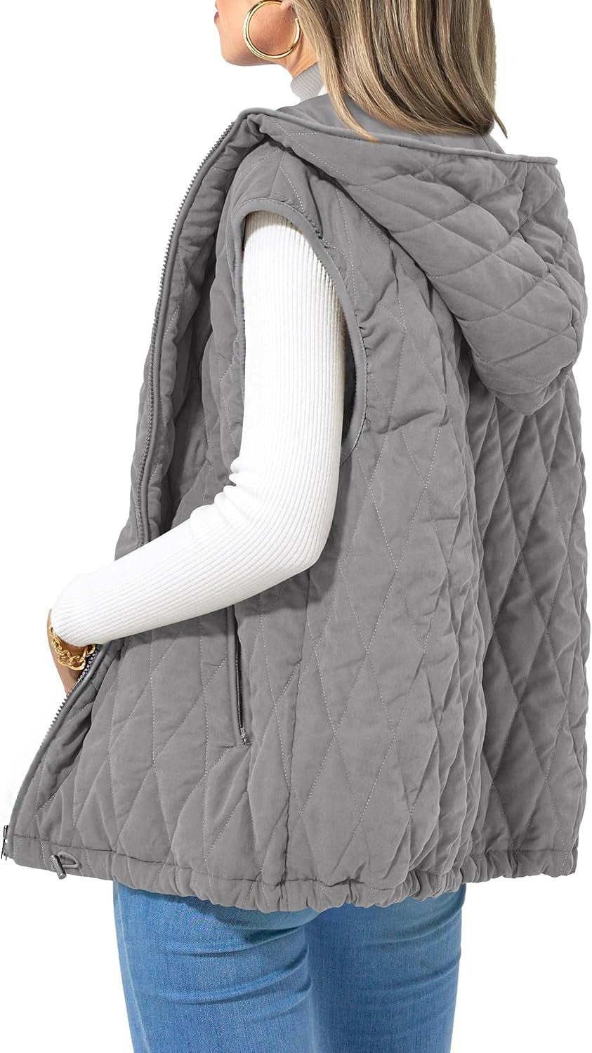 Marcelline™ | Quilted Hooded Vest