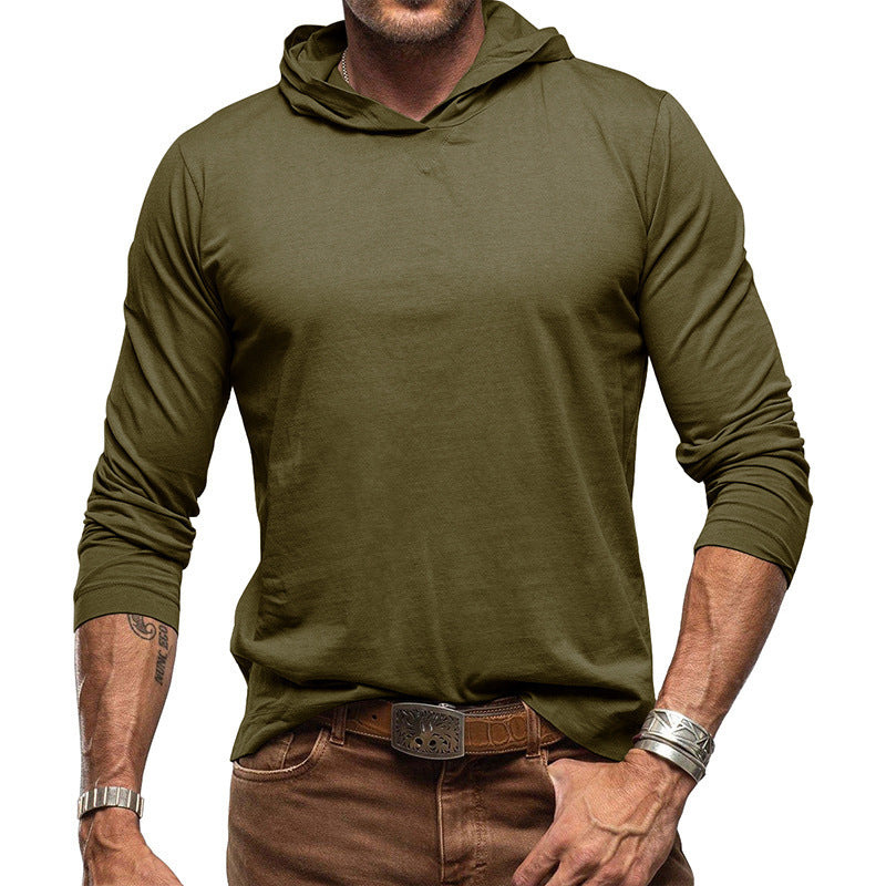Men’s Hoodie – Slim Fit Pullover – Lightweight Cotton – Long Sleeve Casual Wear