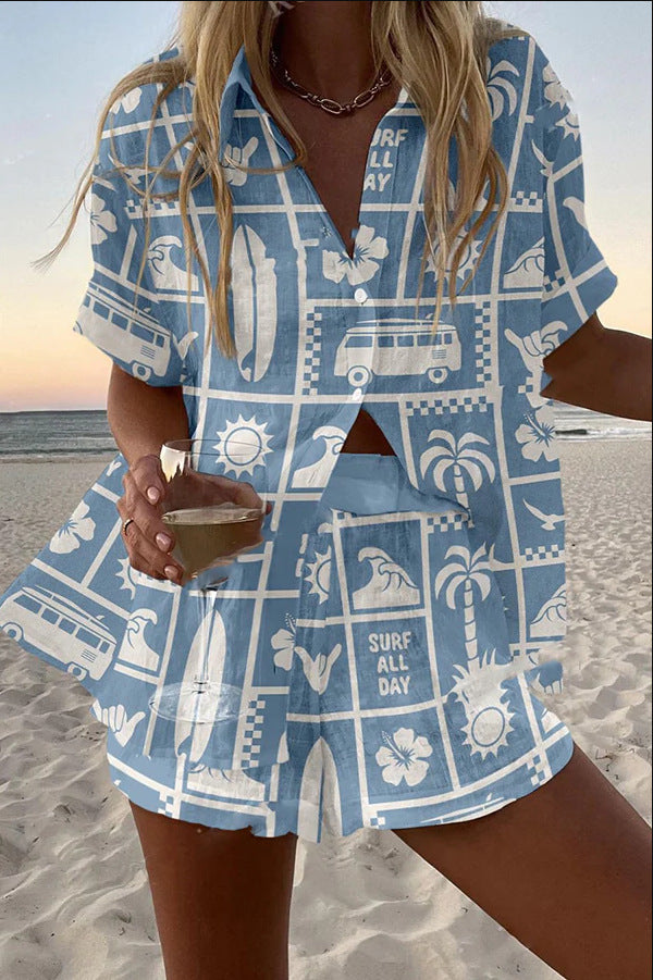 Eloise | Caravan Print Linen Co‑ord