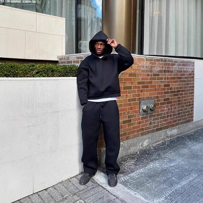 Unisex Hoodie and Sweatpants Set – Cotton Blend – Oversized Fit – Lounge Wear