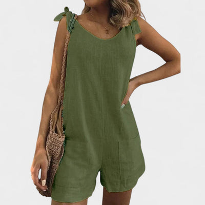 IVY | TIE-SHOULDER ROMPER