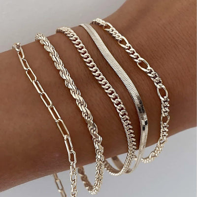 Ellis Renner Bracelet Set | White Gold 16k