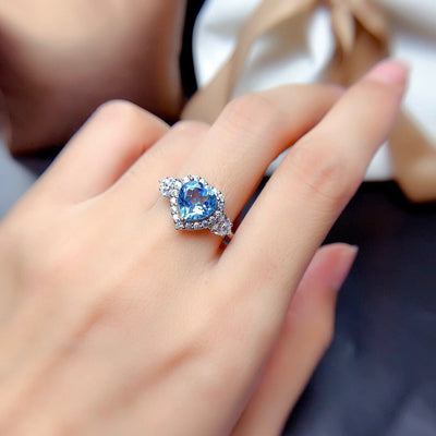 Liora Amorique Blue Set | White Gold 16k