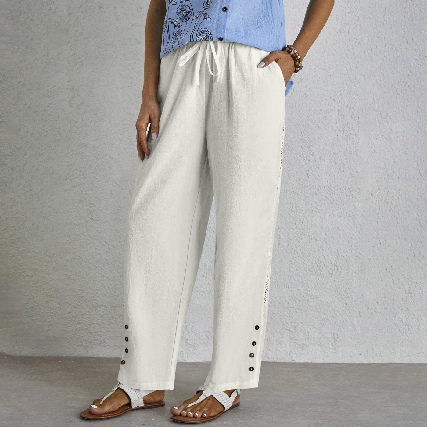 Shania™ | Relaxed Buttoned Pants