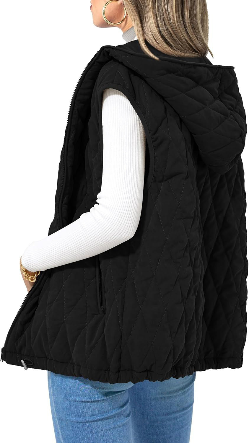 Marcelline™ | Quilted Hooded Vest