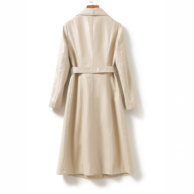 Chelsea Sheepskin Leather Trench Coat